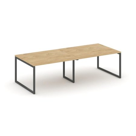 Стол переговорный SN-4O.SPRG-042.3 (2360х1180х750) (Тиквуд Светлый/Металл Антрацит)