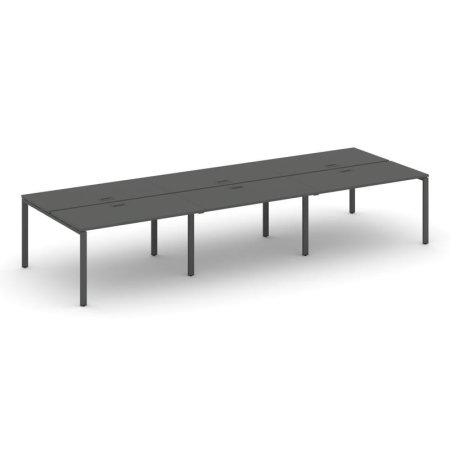Рабочая станция 2-х сторонняя SN-6P.DRS-062 (3540х1232х750) (Антрацит/Металл Антрацит)