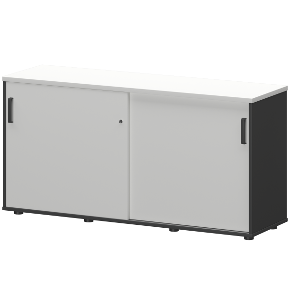 Тумба-купе Смарт СМТ-15.7К Тип2 1496x444x750 (Графит/Белый)