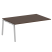 Проходной элемент стола для переговоров на А-образном м/к Metal System Style БА.ППРГ-5 1800x1235x750 (Дуб наварра/Серый металл)