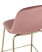 Стул полубарный Валенсия велюр розовый золотые ножки (Стул полубарный Валенсия розовый)