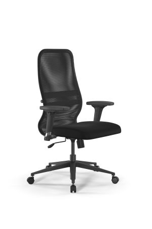 Кресло для руководителя Метта Sit 8 B2-8D - X1+UMF(X1) /Uh00/Wh00/D02P(M09.B11.G19.W02) (Темно-серый | Черный)