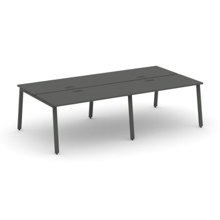 Рабочая станция 2-х сторонняя SN-6A.DRS-034 (3160х1232х750) (Антрацит/Металл Антрацит)