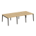 Рабочая станция на деревянных опорах Onix Wood OW.D.RS-6.1.7 2940x1475x750 (Тиквуд Светлый/Дуб Темный) Рабочая станция на деревянных опорах Onix Wood OW.D.RS-6.1.7 2940x1475x750 (Тиквуд Светлый/Дуб Темный)