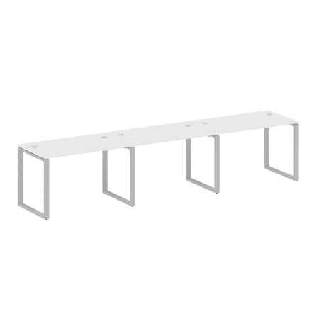 Рабочая станция Metal System Style БО.СМ-3.2 3600x720x750 (Белый/Серый металл)