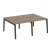 Рабочая станция на деревянных опорах Onix Wood OW.D.RS-4.1.7 1960x1475x750 (Тиквуд Светлый/Дуб Темный) Рабочая станция на деревянных опорах Onix Wood OW.D.RS-4.1.7 1960x1475x750 (Тиквуд Светлый/Дуб Темный)