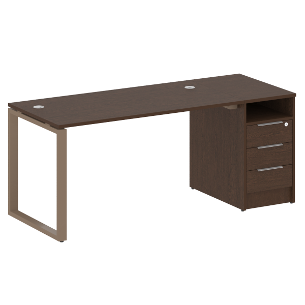 Рабочая станция Metal System Style БО.РС-СТП1.3 1812x720x750 (Венге Цаво/Мокко металл) Рабочая станция Metal System Style БО.РС-СТП1.3 1812x720x750 (Венге Цаво/Мокко металл)