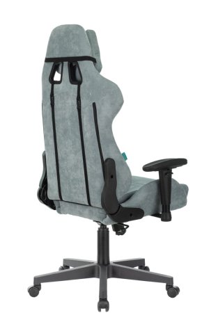 Кресло игровое Бюрократ VIKING KNIGHT LT28 FABRIC серо-голубой (Геймерское кресло VIKING KNIGHT серый)