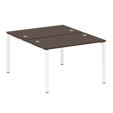 Рабочая станция Metal System Style БП.РАС-СП-2.2 1200x1475x750 (Венге Цаво/Белый металл)