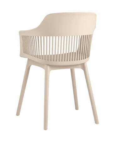 Стул Crocus с подушкой бежевый (Стул пластиковый Crocus бежевый)