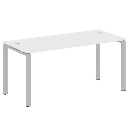 Стол письменный Metal System Style БП.СП-4 1600x720x750 (Белый/Серый металл)