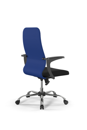 Кресло для руководителя Метта Sit 8 B2-10U - UMF(X1) /Uh02/Wh00/U1mL-b(M09.B21.G20.W01) (Синий | Черный)