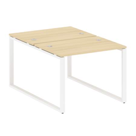 Рабочая станция Metal System Style БО.РАС-СП-2.1 1000x1475x750 (Акация/Белый металл)