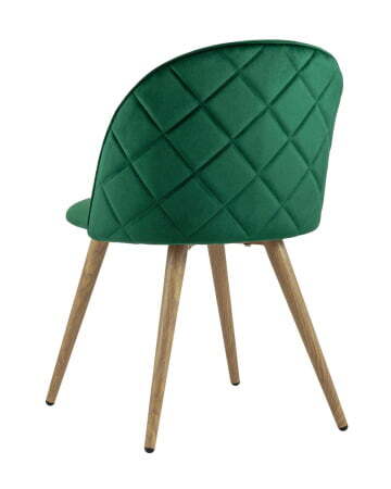 Стул Лион велюр с ромбами зеленый (Стул Лион зеленый)