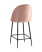 Стул полубарный Логан велюр пыльно-розовый (Стул полубарный Логан пыльно розовый)