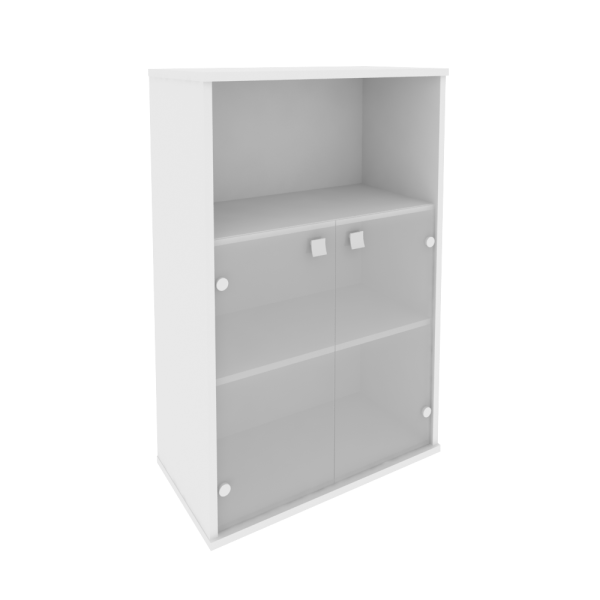 Шкаф широкий средний Style Л.СТ-2.2 778x410x1215 (Белый) Шкаф широкий средний Style Л.СТ-2.2 778x410x1215 (Белый)
