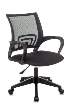 Кресло офисное TopChairs ST-Basic сетка/ткань черный (Компьютерное кресло ST-Basic черный)