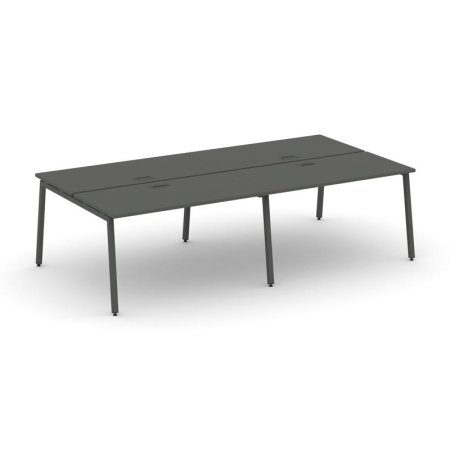 Рабочая станция 2-х сторонняя SN-4A.DRS-034 (3160х1232х750) (Антрацит/Металл Антрацит)