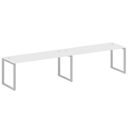 Рабочая станция Metal System Style БО.СМ-2.5 3600x720x750 (Белый/Серый металл)