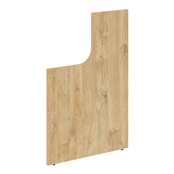 Стойка боковина завершающая высокая с вырезом левая Onix О.R-SVVL 766x25x1187 (Тиквуд Светлый) Стойка боковина завершающая высокая с вырезом левая Onix О.R-SVVL 766x25x1187 (Тиквуд Светлый)