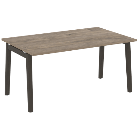 Стол переговорный на деревянных опорах Onix Wood OW.PRG-1.4 1580x980x750 (Тиквуд Темный/Дуб Темный)