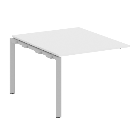 Проходной наборный элемент переговорного стола Metal System Style БП.ППРГ-1 1000x1235x750 (Белый/Серый металл)