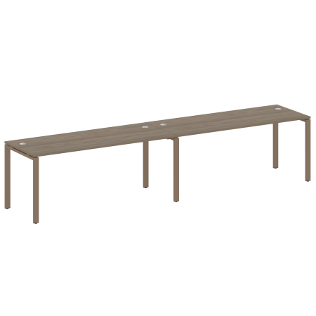 Рабочая станция на 2 раб.места Metal System Style БП.СМ-2.5 3600x720x750 (Вяз/Мокко металл)
