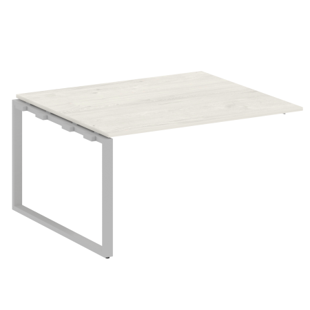 Проходной наборный элемент переговорного стола Metal System Style БО.ППРГ-3 1400x1235x750 (Дуб Наварра/Серый металл)