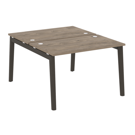Рабочая станция на деревянных опорах Onix Wood OW.D.RS-2.2.7 1180x1475x750 (Тиквуд Темный/Дуб Темный)