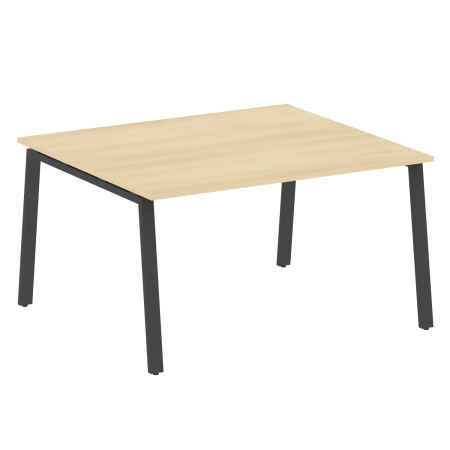 Стол для переговоров (1 столешница) на А-образном м/к Metal System Style БА.ПРГ-1.3 1400x1235x750 (Акация/Антрацит металл)