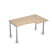 Стол письменный на металлокаркасе прав Стиль 2М.123 1400x900x750 (ДубСерый)