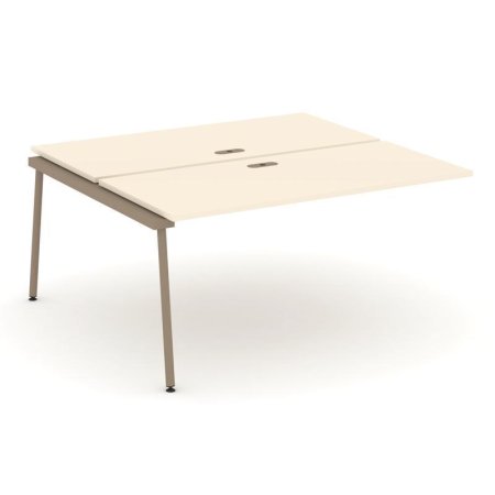 Двойной наборный элемент рабочей станциии ES.2.NRS-4-LK (1580х1500х750) (Сатин/Металл Латте)