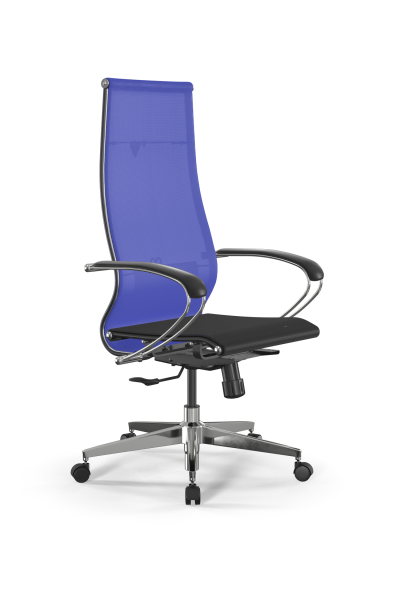 Кресло для руководителя Метта SynchroSit 10 B1-107K - T /Km00/Nb00/K1cL(M20.B22.G18.W02) (Васильковый | Черный) Кресло для руководителя Метта SynchroSit 10 B1-107K - T /Km00/Nb00/K1cL(M20.B22.G18.W02) (Васильковый | Черный)