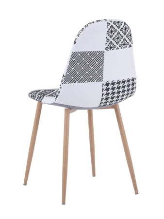 Стул Валенсия пэчворк черно-белый (Стул Валенсия черно-белый)