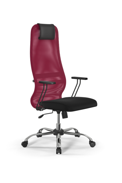 Кресло для руководителя Метта Sit 8 B1-8T - X1+UMF(X1) /Uh00/Wh00/T1bp-b(M09.B21.G20.W01) (Красный | Черный) Кресло для руководителя Метта Sit 8 B1-8T - X1+UMF(X1) /Uh00/Wh00/T1bp-b(M09.B21.G20.W01) (Красный | Черный)