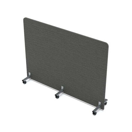 Акустическая мобильная перегородка SOFTOffice 011.МП.1612 1600x377x1200 (Silver)