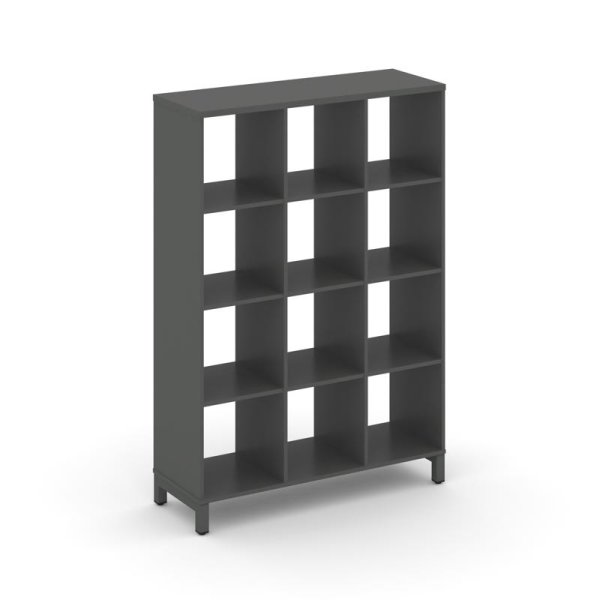 Каркас стеллажа 4 яруса SN.KS-430 (1121х400х1615) (Антрацит/Металл Антрацит) Каркас стеллажа 4 яруса SN.KS-430 (1121х400х1615) (Антрацит/Металл Антрацит)