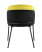 Стул Дабл велюр черный с желтой вставкой (Стул Дабл черный, желтый) Стул Дабл велюр черный с желтой вставкой (Стул Дабл черный, желтый)