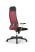 Кресло для руководителя Метта Sit 10 B1-111T - X2+UMF(X1) /Ub00/Wh00/T1bp-c(M09.B02.G15.W01) (Красный | Черный)