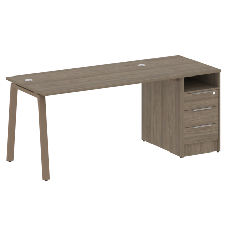 Рабочая станция Metal System Style БА.РС-СТП-1.3 1812x720x750 (Вяз/Мокко металл)