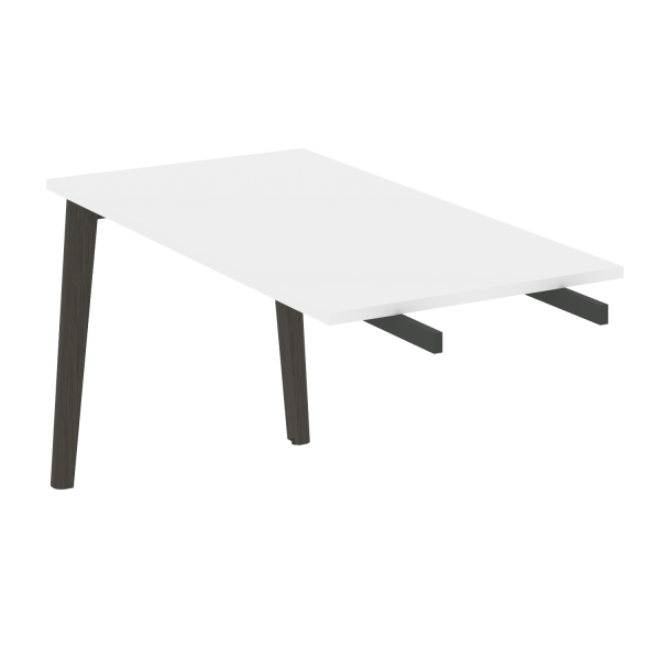 Брифинг-приставка на деревянных опорах Onix Wood Direct OW.BR-13 1180x720x750 (Белый Бриллиант/Дуб Темный)