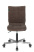 Кресло Бюрократ CH-330M/LT-10 без подлокотников темно-коричневый крестовина металл (Компьютерное кресло CH-330M темно-коричневый)