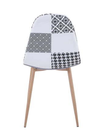 Стул Валенсия пэчворк черно-белый (Стул Валенсия черно-белый)