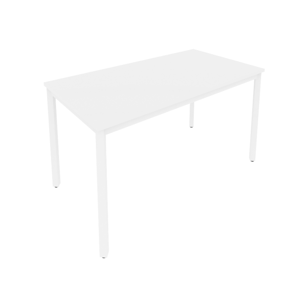 Стол письменный на металлокаркасе Slim С.СП-5 1380x720x750 (Белый/Белый металл)