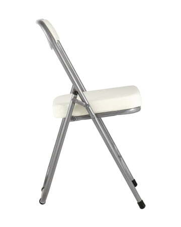 Стул складной ДЖОН металлик, слоновая кость (Стул складной Джон слоновая кость)