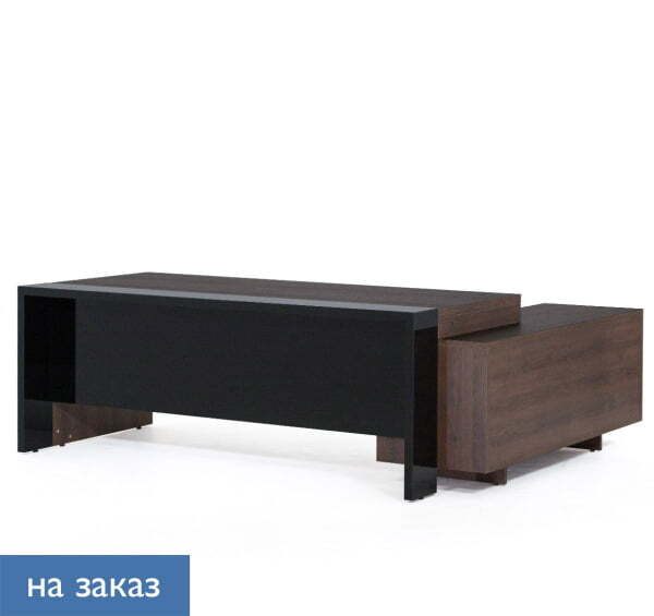 LAVA Стол для руководителя 203 (Табак/Черный глянец)