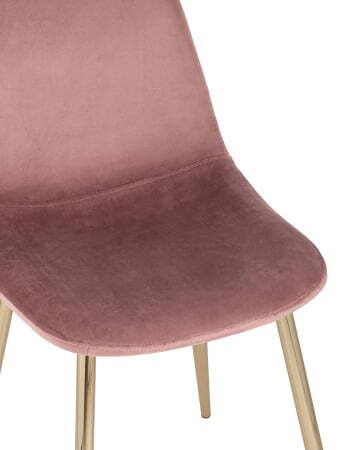Стул Валенсия велюр пыльно-розовый золотые ножки (Стул Валенсия пыльно розовый)