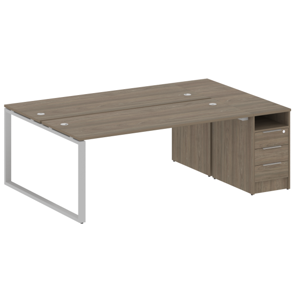 Рабочая станция Metal System Style БО.РС-СТП-2.5 2212x1475x750 (Вяз/Серый металл) Рабочая станция Metal System Style БО.РС-СТП-2.5 2212x1475x750 (Вяз/Серый металл)
