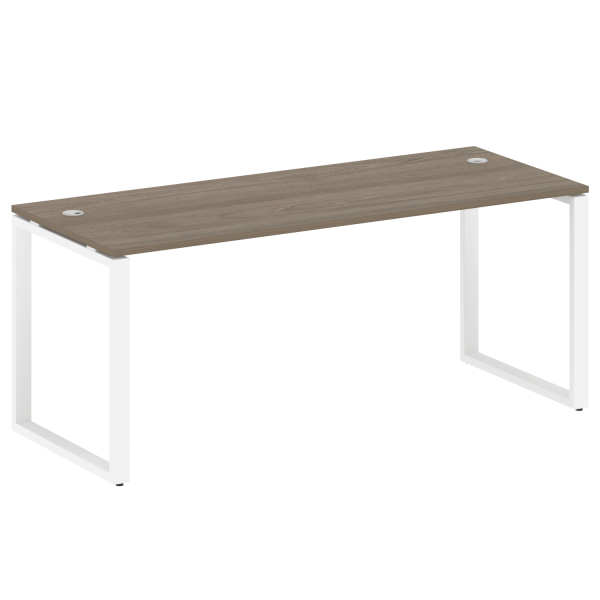 Стол письменный Metal System Style БО.СП-5 1800x720x750 (Вяз/Белый металл) Стол письменный Metal System Style БО.СП-5 1800x720x750 (Вяз/Белый металл)