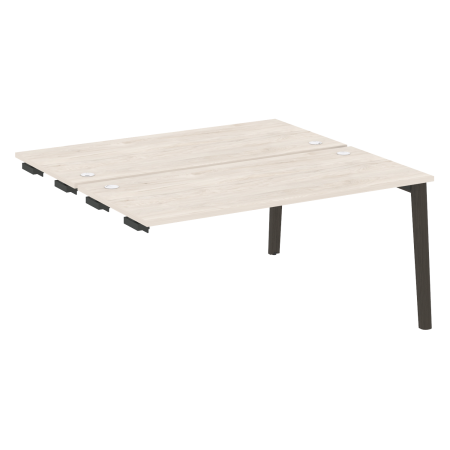 Стол-приставка двойной на деревянных опорах Onix Wood OW.D.SPR-4.7 1580x1475x750 (Денвер Светлый/Дуб Темный)